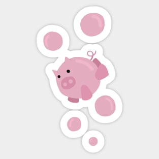 Pig Bubbles Sticker